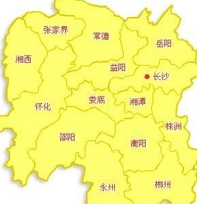 湖南地图图片
